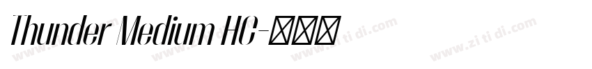 Thunder Medium HC字体转换